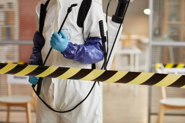 Professional Sewage Cleanup technician working in Waterloo, WI